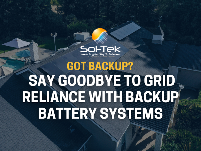 Stay Powered Up This Summer with Sol-Tek Solar’s Backup Battery Systems!